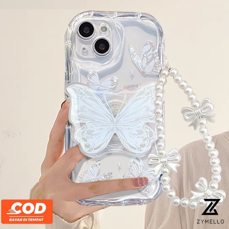OPPO Reno 15F Reno 14F Reno 14 Pro Reno 13F 5G Reno 13 Reno12 F Reno 12 Reno11 F Reno 11 Reno 10 Reno 8T Reno 8Z Reno 7Z Reno8 Reno7 สวยผีเสื้อสีขาวกันกระแทก T