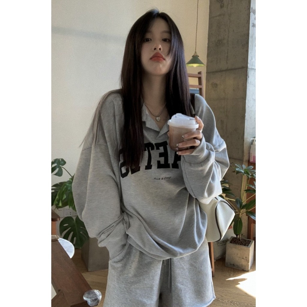 ส่งไวจากไทย TAYCEN M-2XL เสื้อสเวตเตอร์ งานปัก แขนยาว เกาหลี โอเวอร์ไซส์ ผู้หญิง สเวตเตอร์