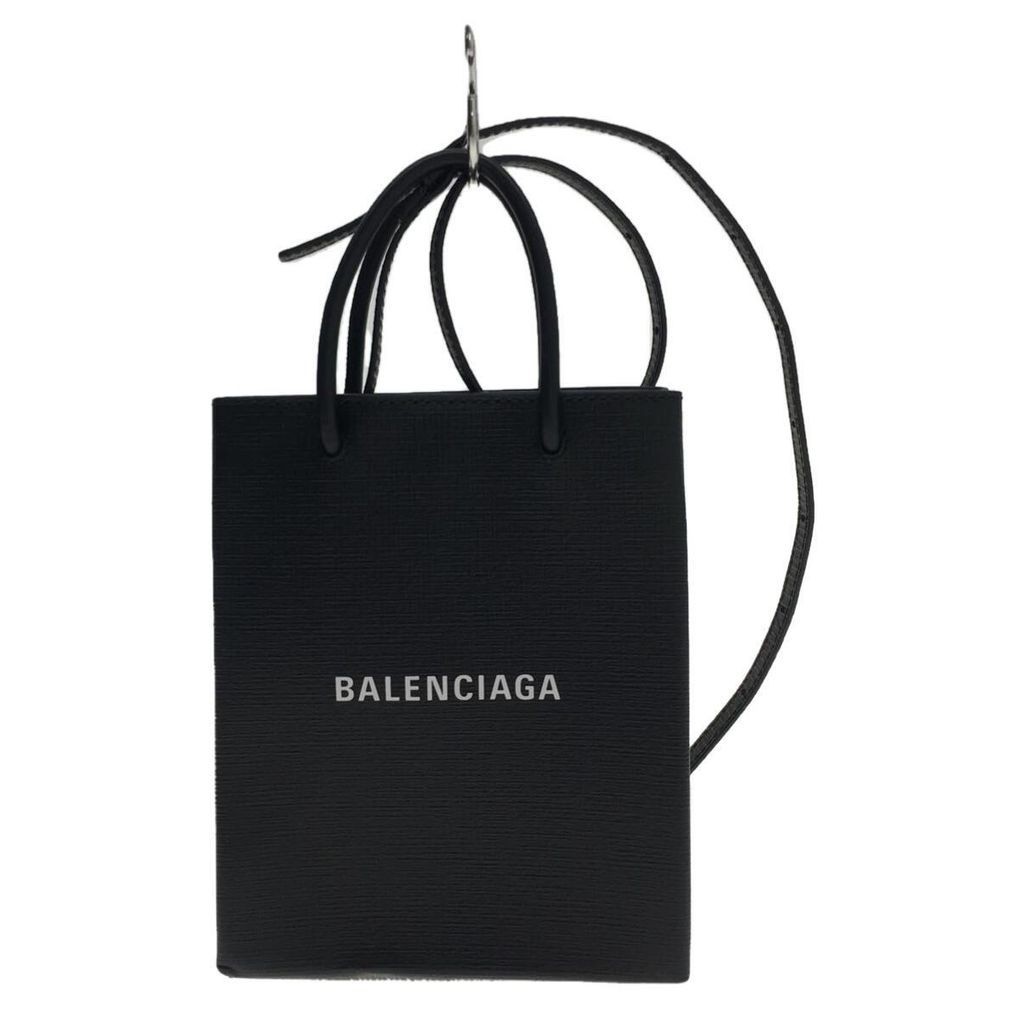 Balenciaga กระเป๋าสะพายไหล่ หนัง สีดํา มือสอง ส่งตรงจากญี่ปุ่น
