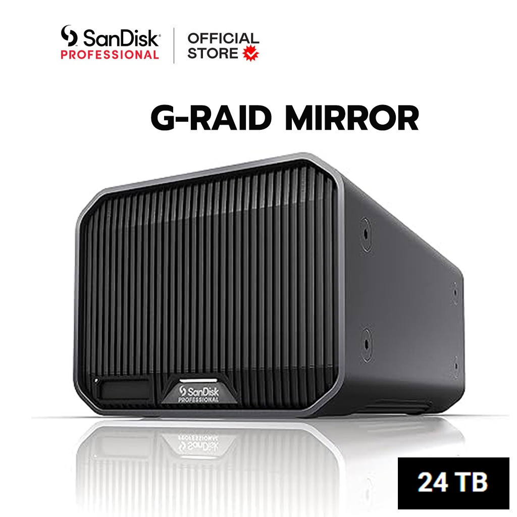 G-Raid Mirror 24TB Thunderbolt 3 External Hard Drive (SDPHK2H-024T-SBAAD) SanDiskProfessional