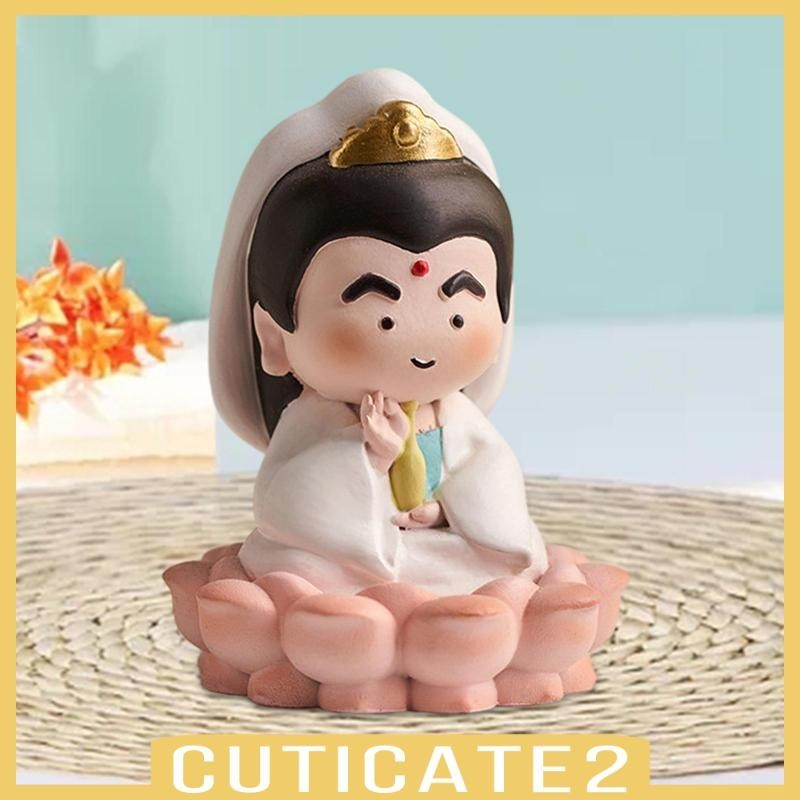 [Cuticate2] รูปปั้นเทพเจ้าจีนน่ารัก ขนาดเล็ก สําหรับเตาผิง สํานักงาน เทศกาลฤดูใบไม้ผลิ