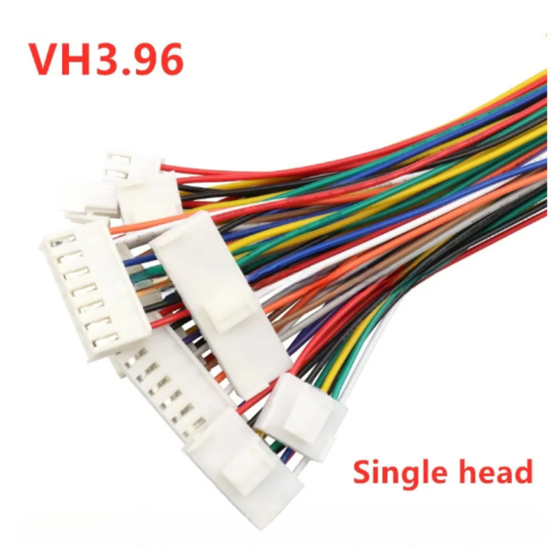 Jst VH3.96 VH สายเคเบิลเชื่อมต่อปลั๊กตัวเมีย 3.96 มม. 2 3 4 5 6 10Pin 20AWG ยาว 10 ซม. 20 ซม.