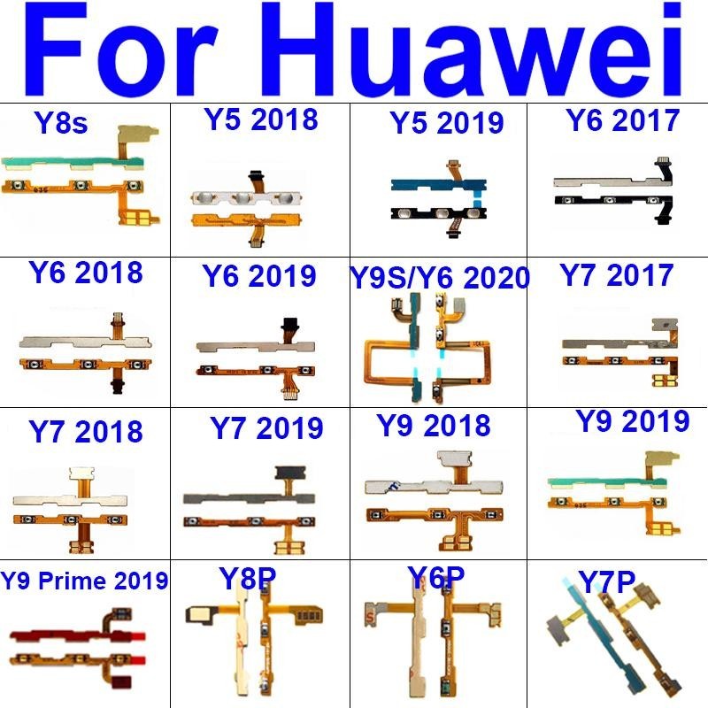 สายเคเบิ้ลอ่อน ปรับระดับเสียง สําหรับ Huawei Y9 Y7 Y6 Pro Y5 Prime 2020 2019 2018 2017 Huwei Y6p Y7p Y8p Y8s Y9s 2 ชิ้น