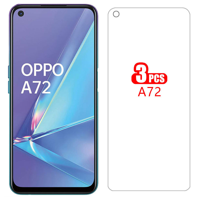 สําหรับOppo a72 ฝาครอบป้องกันหน้าจอTemporedแก้วบนOppo72 72 72a 6.5 ป้องกันโทรศัพท์Coqueกระเป๋า 360 O