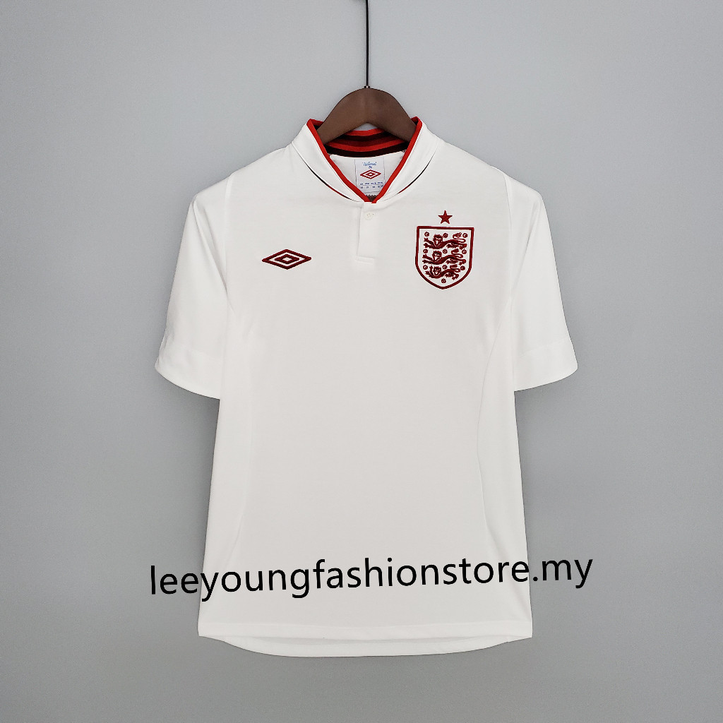 2012 ENG Home Retro Soccer Jersey ฟุตบอล #ROONEY