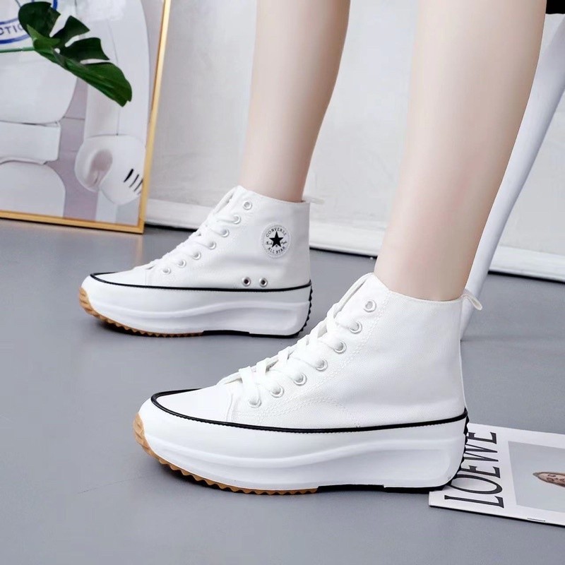 ♞Original Converse Run star One star Star Hike 1970S High Cut Sneakers Shoes For Women Shoes แฟชั่น