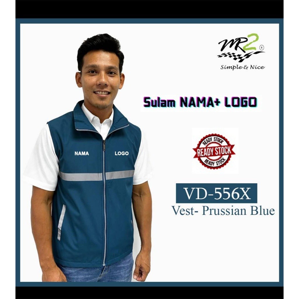 VEST KPERAT ZIPPER PRUSSIAN BLUE VD-556X