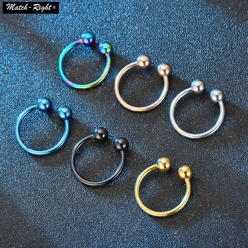 แหวนลูกปัด สเตนเลส ไทเทเนียม ปรับขนาดได้ สไตล์เรโทร คลาสสิก ไม่จางหาย สําหรับผู้หญิง