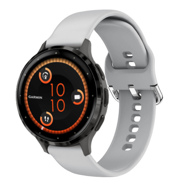สายรัดข้อมือซิลิโคน 18 มม. แบบเปลี่ยน สําหรับ Garmin Venu 3s 2s Vivoactive 4s Forerunner 255s 265s Vivomove 3s