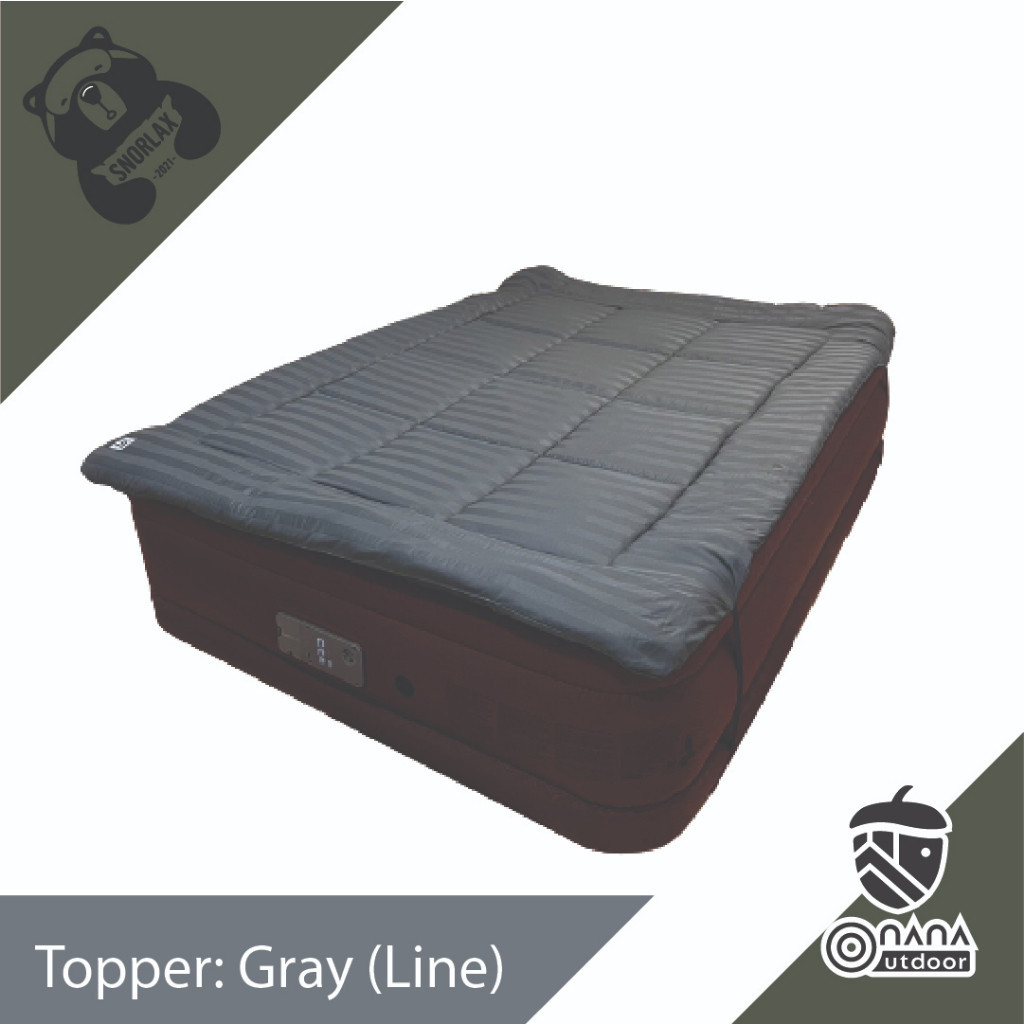 ที่นอนท็อปเปอร์ Snorlax Topper เตียงลม bestway intex อุปกรณ์เสริมความนุ่มเตียงลม ที่นอนเป่าลม เบสเวย์ อินเทค 5 ฟุต