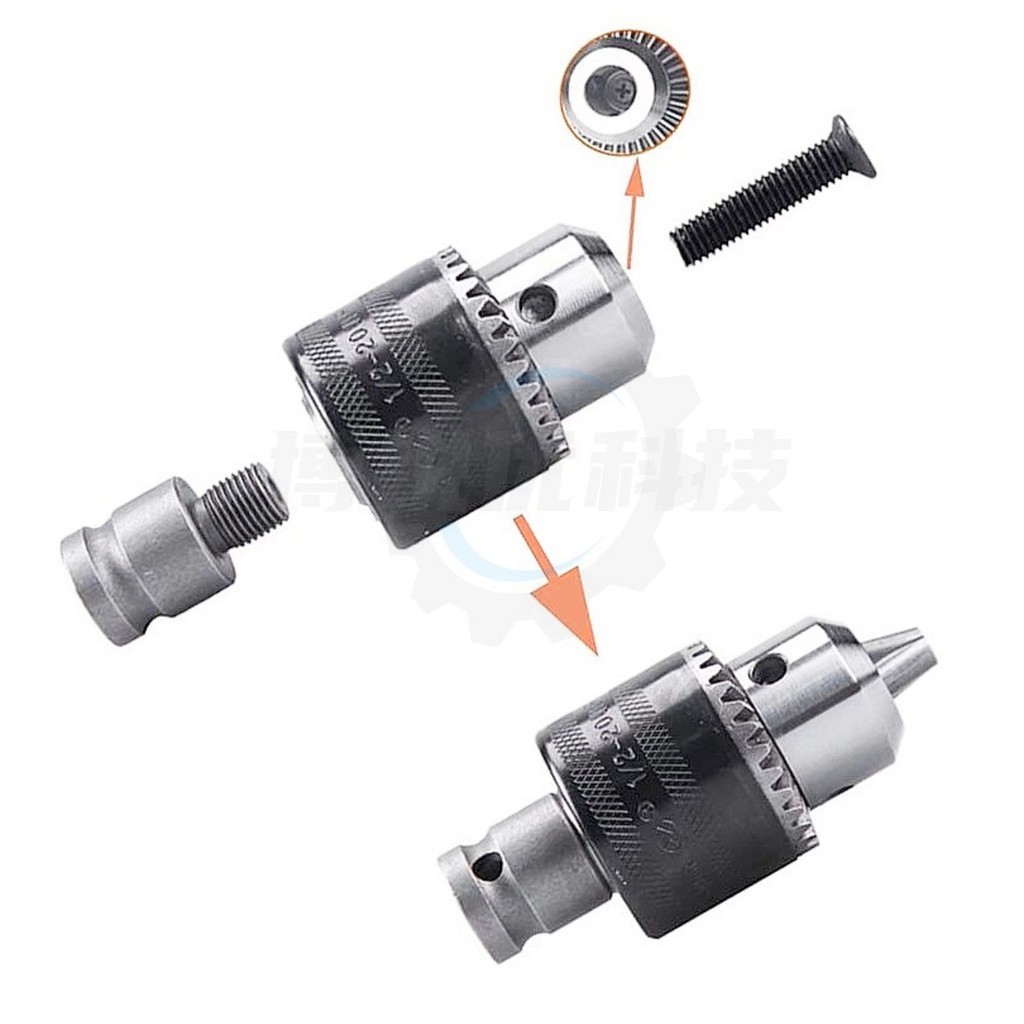 หัวจับดอกสว่าน อแดปเตอร์หัวสว่าน 4หุน1.5mm-13mm อะไหล่หัวสว่าน หัวสว่านไร้สาย หัวแปลงสว่าน 1/2 หัวจับสว่านไฟฟ้า หัวสว่าน รูปที่ 4