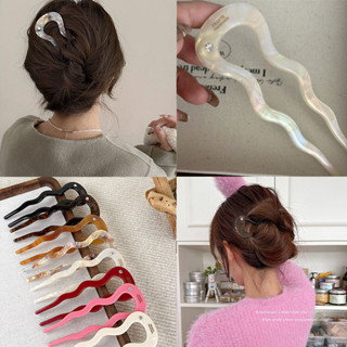 Jojococo A Diamond Acetate กิ๊บติดผม รูปตัว U หยักได้ สําหรั…