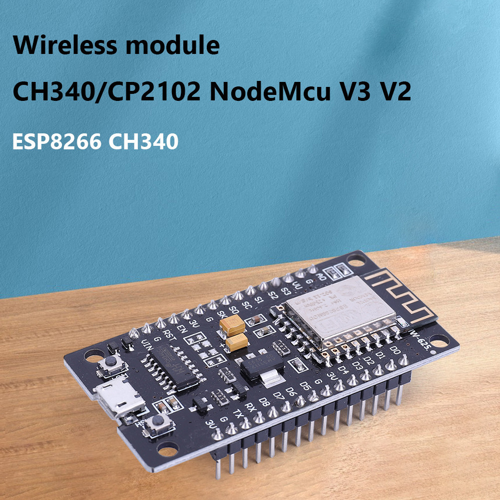โมดูลบอร์ดโปรแกรม ESP8266 WiFi CH340 CP2102 ESP8266 ESP-12E