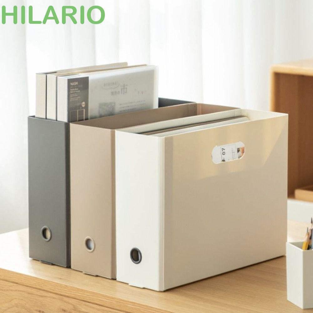 Hilario กล่องพลาสติก ขนาด A4 พับได้ สําหรับใส่จัดเก็บเอกสาร เครื่องเขียน จดหมาย สํานักงาน นักเรียน