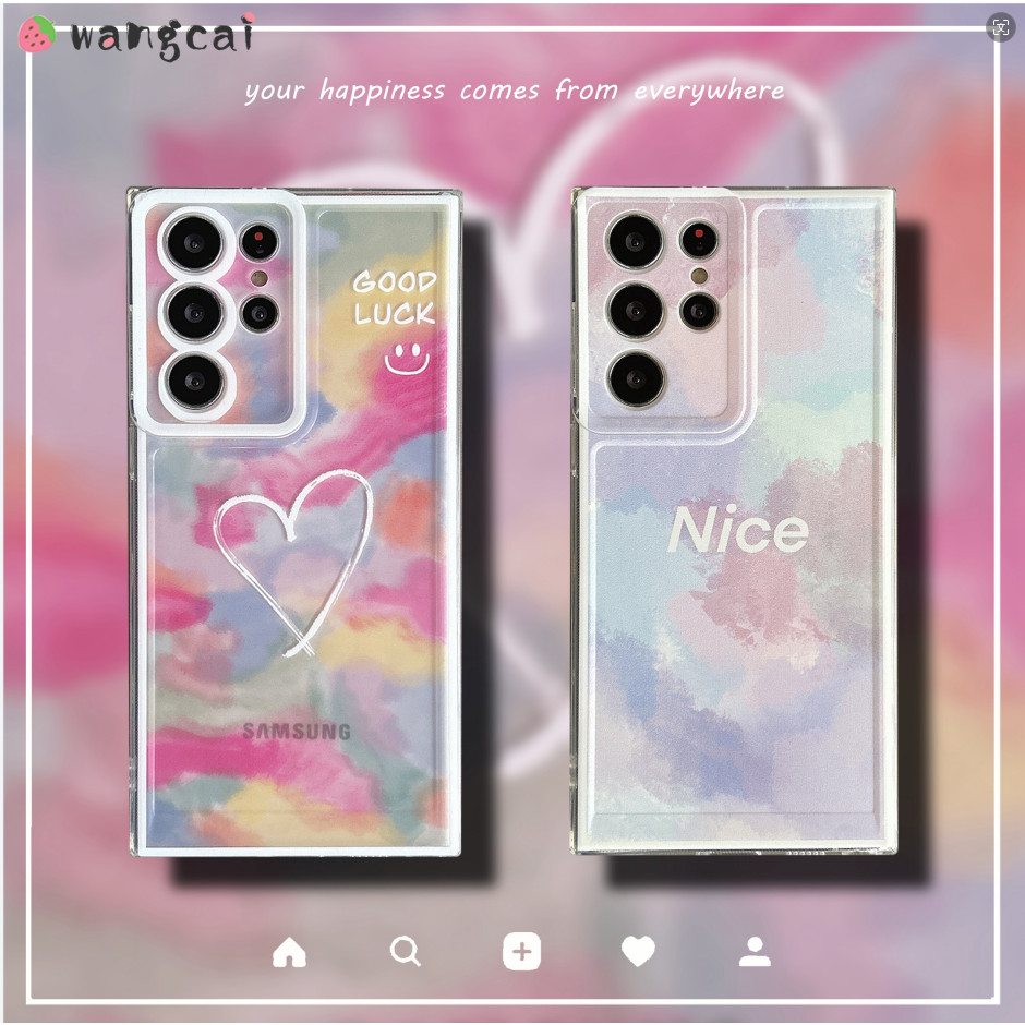 เคสโทรศัพท์มือถือแบบนิ่ม ใส ลายหน้ายิ้ม หัวใจ ไล่โทนสี สําหรับ iPhone 15 14 7 8 6 6s Plus 13 12 Mini 11 Pro XS Max XR X