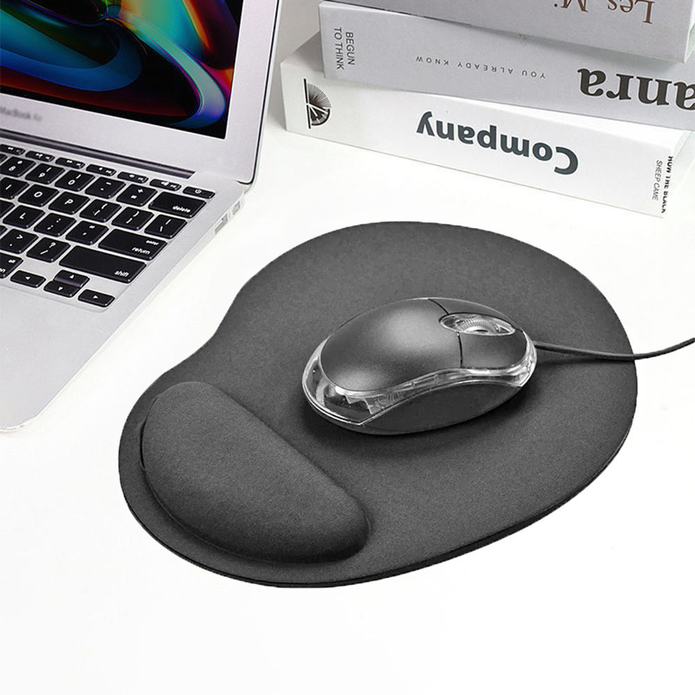 แผ่นรองเมาส์มีที่วางข้อมือ Mouse Pad สำหรับคอมพิวเตอร์ แล็ปท็อป แผ่นรองเมาส์