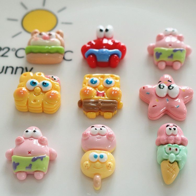 [100 ชิ้น พร้อมส่ง] Haibao กิ๊บติดผม เรซิ่น แวววาว DIY สําหรับตู้เย็น - รูปที่ 2