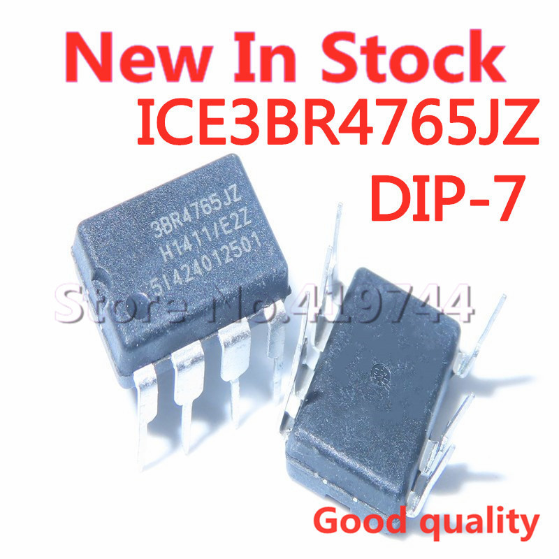 5 ชิ้น/ล็อต ICE3BR4765JZ 3BR4765JZ DIP-7 Offline switching power supply current โหมดควบคุมในสต็อกใหม