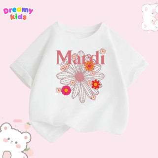 Dreamy Kids 🌼จัดส่งทันที🌼เเสื้อยืดเด็กคอกลมผ้าฝ้าย 100% ลายก…