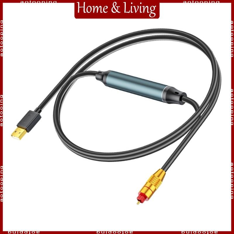Aoto USB to Optical Sound Adapter USB to Fiber Optical Sound Converters Cable