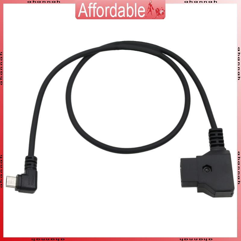 Ah 50 ซม. 19 6 นิ้ว D-TAP ถึง Type-C Connector Adapter Cable V-port Charge Wire