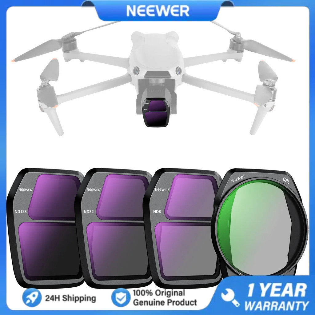 ชุดกรอง NEEWER FL-A85 ND8+ND32+ND128+CPL เข้ากันได้กับ DJI Air 3S