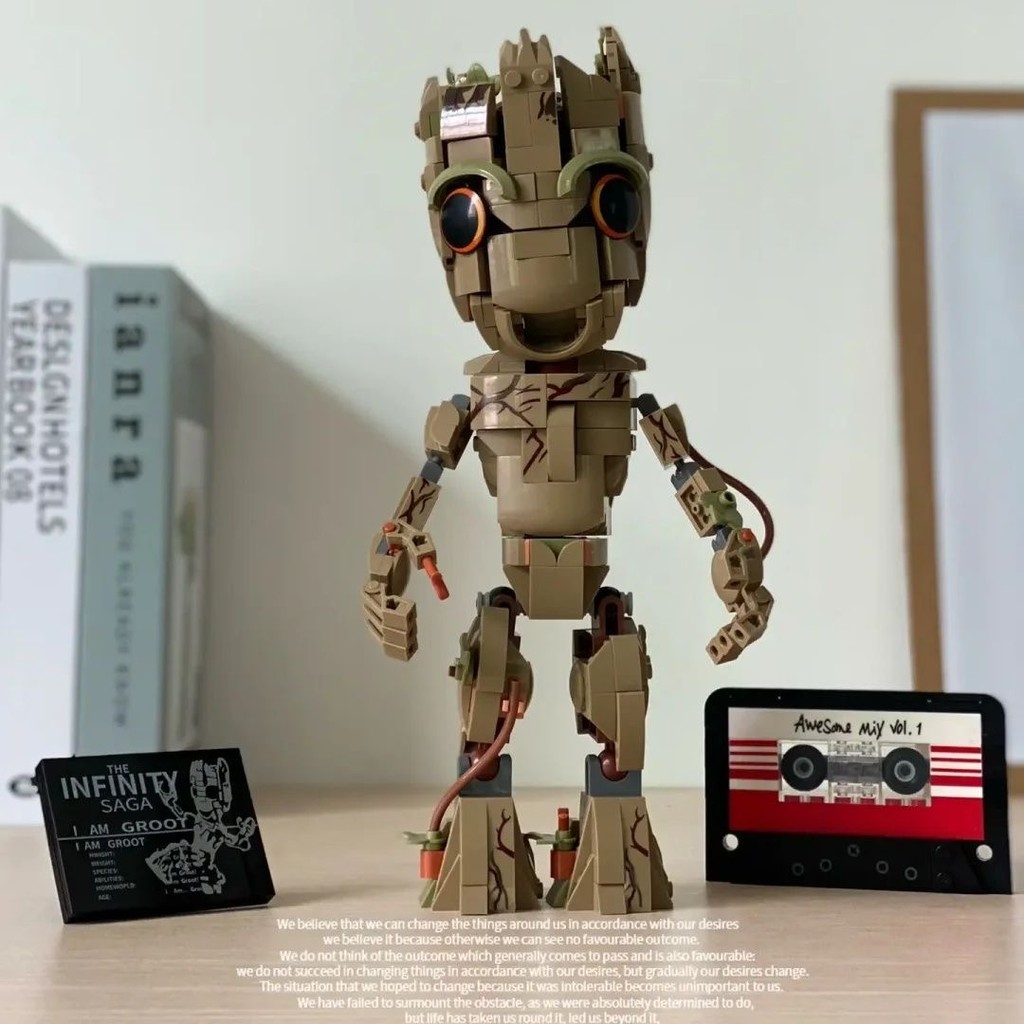 บล็อกตัวต่อ ฮีโร่มาร์เวลกรูท ของเล่นตัวต่อเลโก้ Marvel Super hero Groot เสริมการเรียนรู้เด็ก ของขวัญ - รูปที่ 7