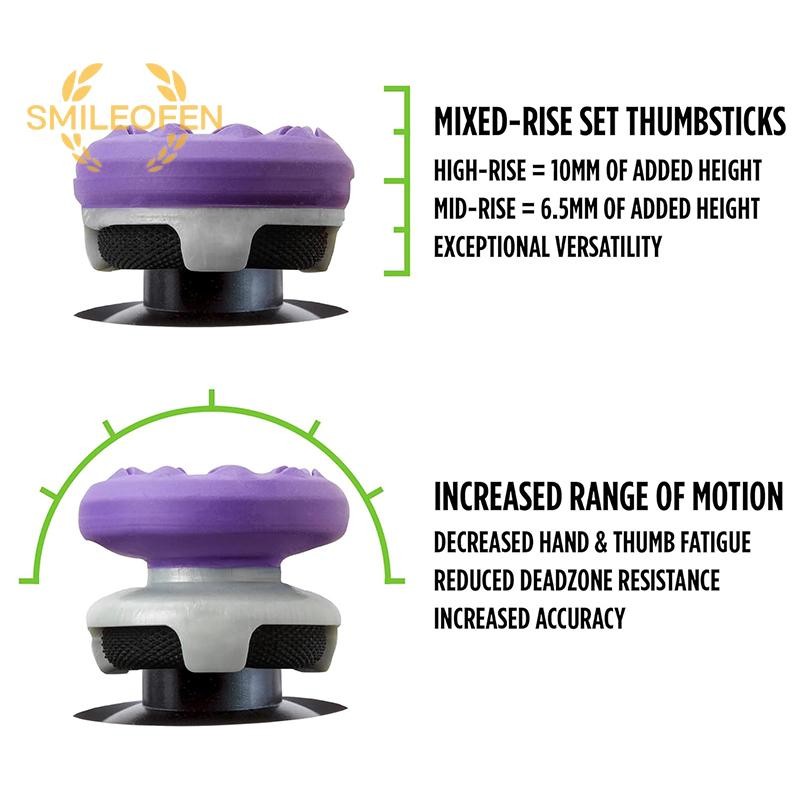 [Smileofen] Freek Galaxy FPS สําหรับ Playstation PS4 High-Rise Analog Stick PS5 จอยสติ๊กคอนโทรลเลอร์ประสิทธิภาพ Command Stick เกมหมวกซิลิโคนใหม่
