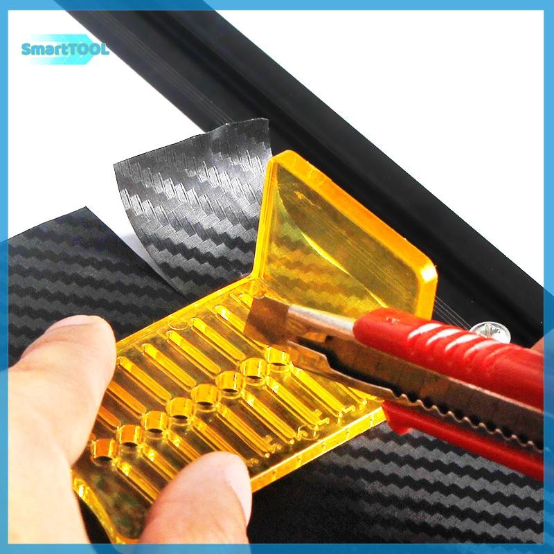 UTZN> รถห่อปาดน้ําสติกเกอร์รูปลอกฟิล์ม Mark Scraper พลาสติกตัด Aid เครื่องมือ Window Tint ป้ายทํามุม 140° 90° ใหม่ ใหม่