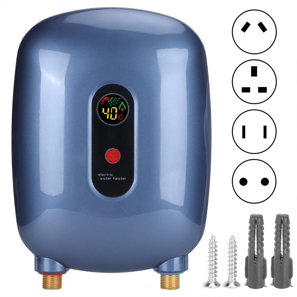 Electric Hot Water Heater  Tankless Instant for Bathroom Shower Heating Appliance Kitchen