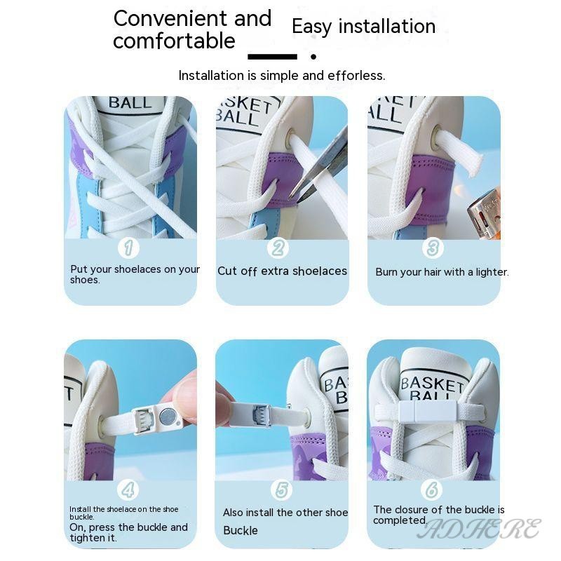 เชือกผูกรองเท้าแบบแม่เหล็กยืดหยุ่น 2025 - ไม่ต้องผูก, ออกแบบทันสมัยและใช้งานง่าย - รูปที่ 5