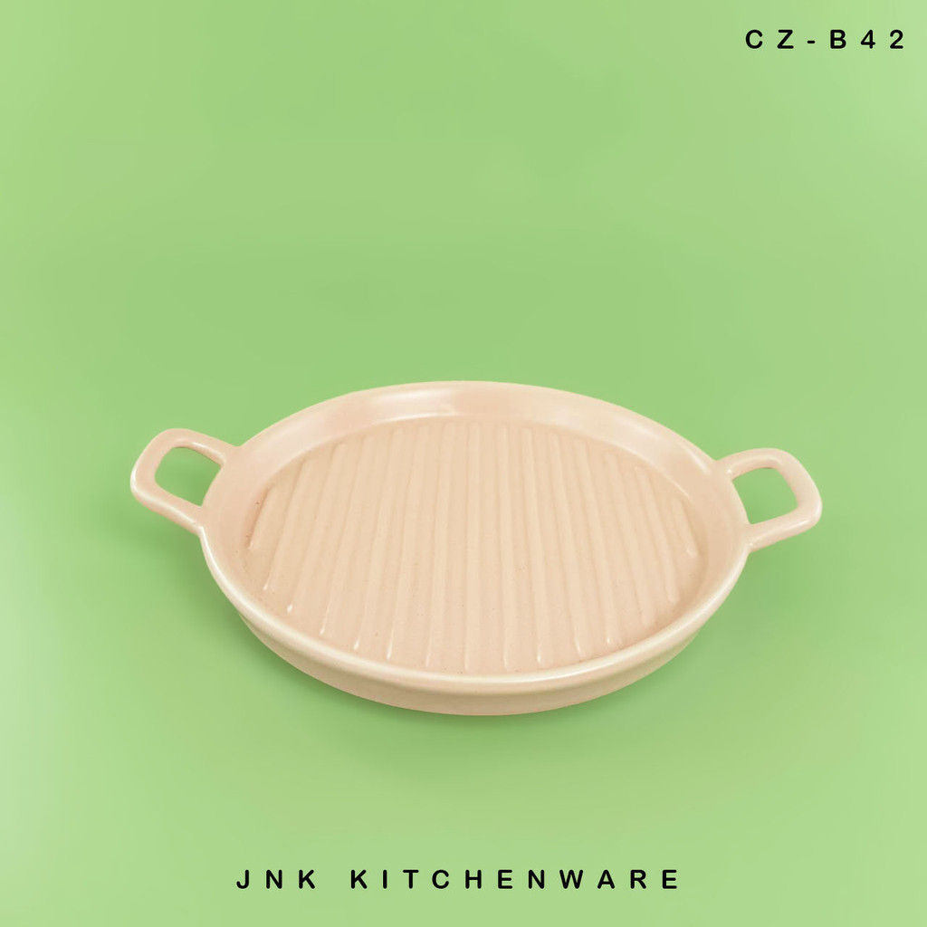 จาน 2 หู เคลือบดี 8 นิ้ว C2-B42 FF