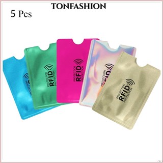 Tonfashion ซองใส่บัตรเครดิต อลูมิเนียม กันขโมย เพื่อความปลอด…