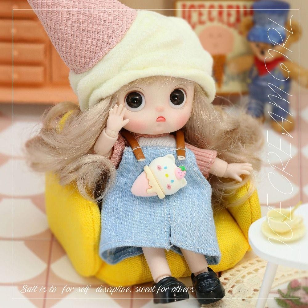 Sevenhome3e Ob11 ตุ๊กตาเสื้อผ้า, Movable Joints ปรับ Obitsu 11 เสื้อผ้าตุ๊กตา, 1/12 Bjd ตุ๊กตา Ob11 14 ซม.Mini Kawaii Obitsu เสื้อผ้าตุ๊กตาเด็ก ราคา ถูกที่สุด ดีลบีเคเค แกลเลอรีภาพที่ 3
