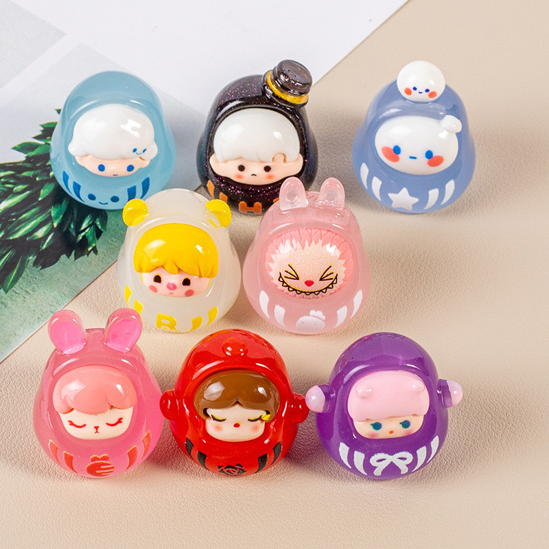 ป้ายกาวเรซิ่น ทรงกลม ขนาดใหญ่ สามมิติ เรืองแสง diy สําหรับตกแต่งบ้านตุ๊กตา