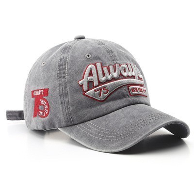 【cap &topi พร้อมส่ง】หมวกเบสบอล ผ้าฝ้าย ปักลายตัวอักษร Always สไตล์คาวบอยเรโทร สําหรับผู้ชาย และผู้หญิง