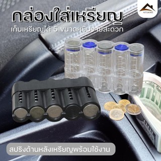 กล่องหยอดเหรียญ อุปกรณ์จัดเก็บเหรียญ ที่ใส่เหรียญแบบพกพา