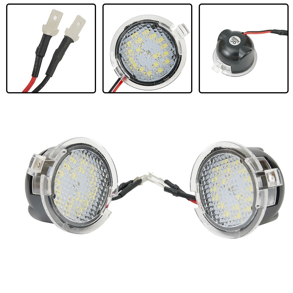 พร้อมส่ง ไฟ LED 18SMD ติดกระจกมองข้าง สีขาวสว่าง สําหรับ Ford Ranger 2015-2017 2 ชิ้น