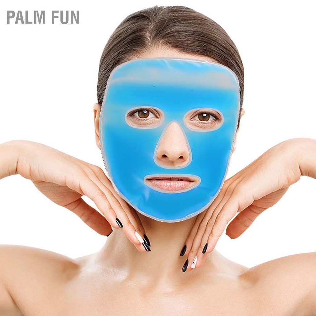 Palm Fun Cold Face Cover PVC Gel Ice Soft Skin Friendly Care ระบายความร้อนหน้ากากร้อนและเย็น