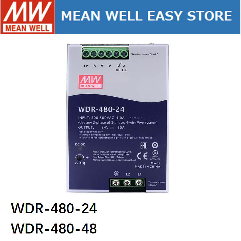Mean WELL WDR-480 WDR-480-24 WDR-480-48 MEAN WELL WDR 480 480W