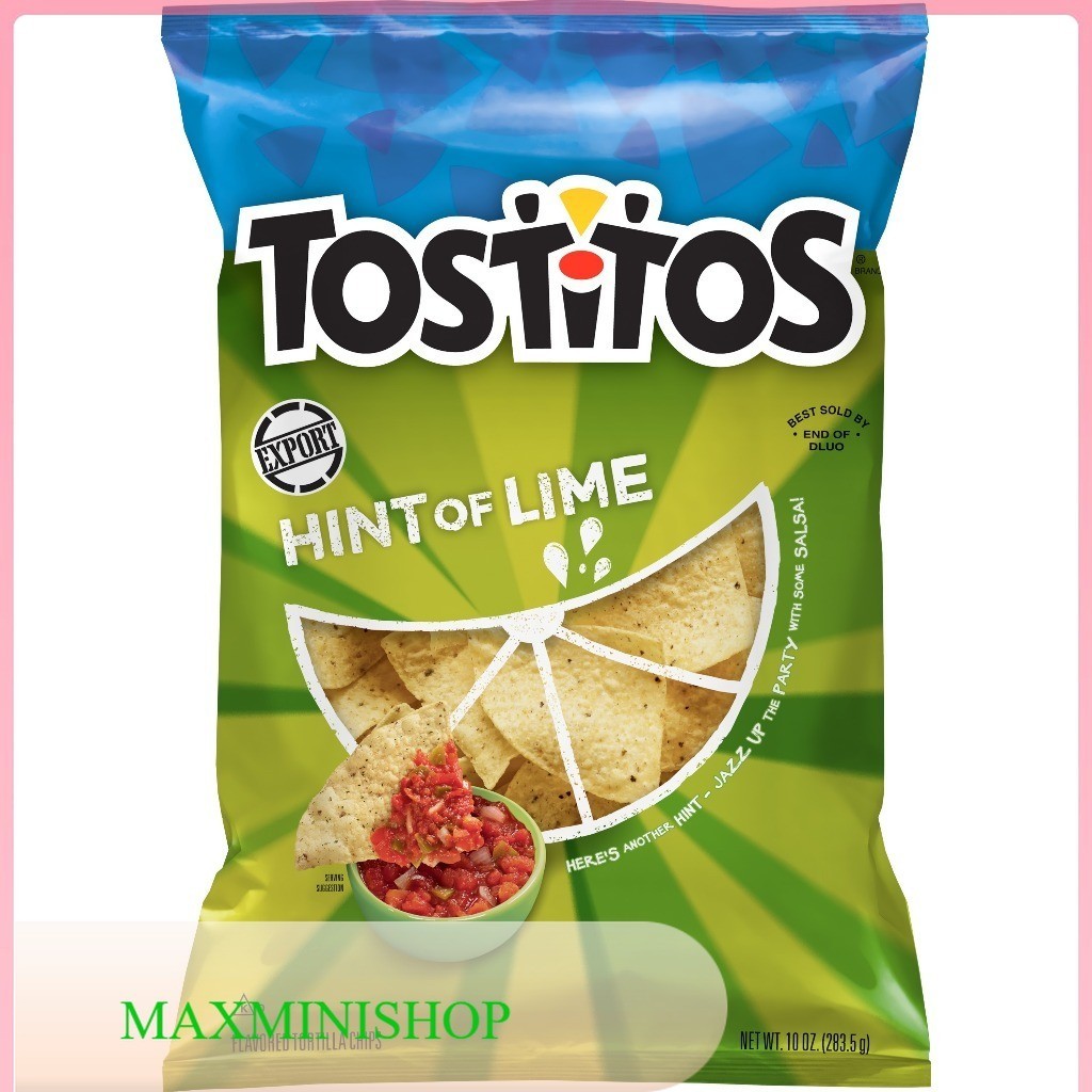 ชิป Tortilla มะนาว ทอสติโต้ส 283 ก./Hint Of Lime Tortilla Chips Tostitos 283 G.