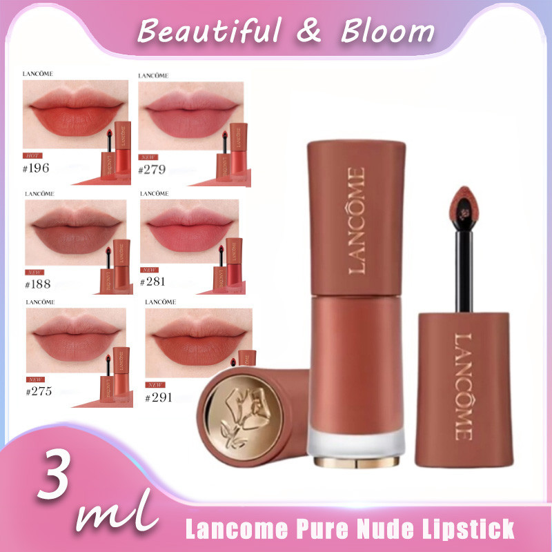 Lancome Pure Nude Lipstick 3ml #188 #196 #275 #279 #281 #291 ลิป
