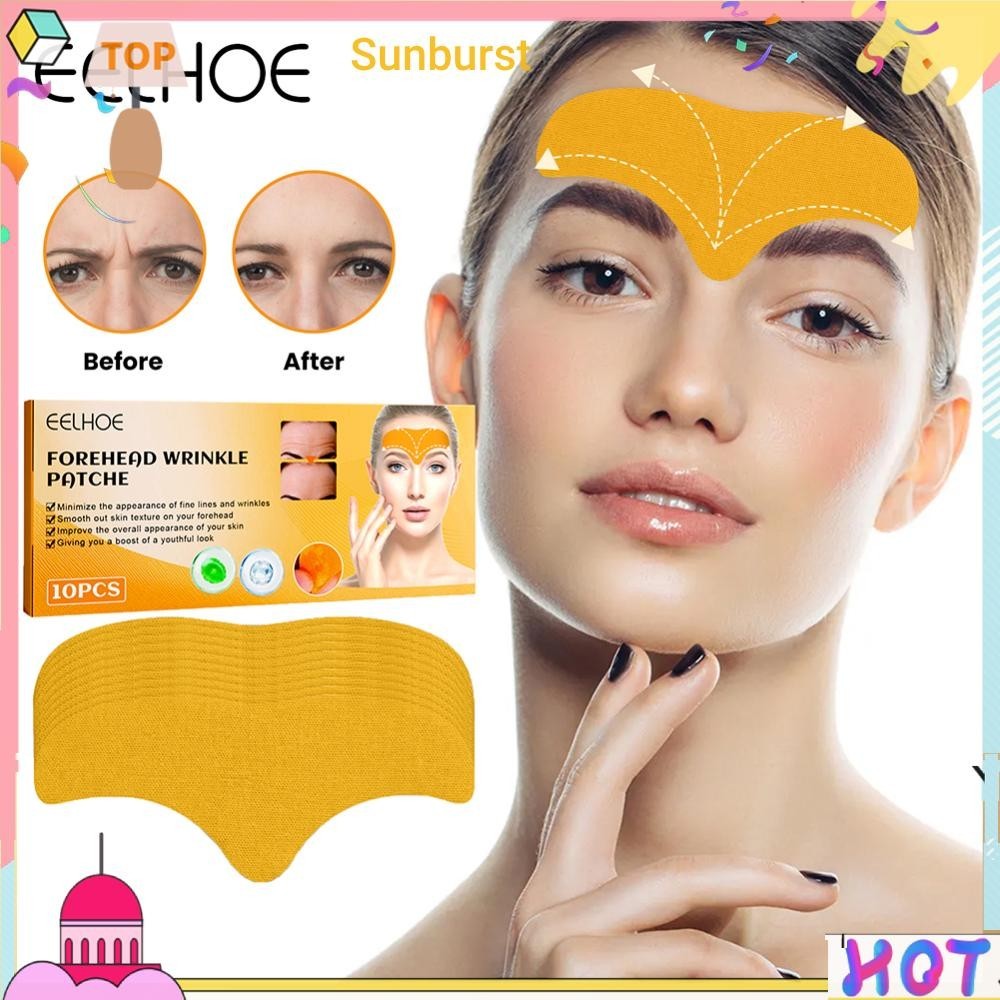 แผ่นมาส์กหน้า ยกกระชับใบหน้า หน้าผาก ต่อต้านริ้วรอย 10 ชิ้น [Sunburst11.th]