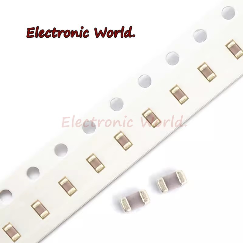 ชิปตัวเก็บประจุเซรามิก 0603 SMD 100 ชิ้น 1pF - 22uF 10pF 22pF 100pF 1nF 10nF 15nF 100nF 0.1uF 1uF 2.