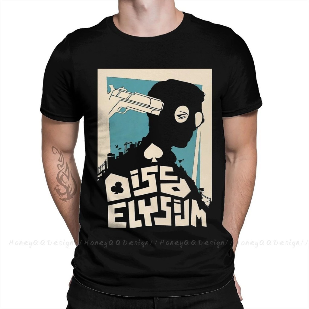 Disco Elysium Revachol RPG พิมพ์ผ้าฝ้ายเสื้อ Hombre s Death ผู้ชายแฟชั่น Streetwear ผู้ใหญ่ T เสื้อ 