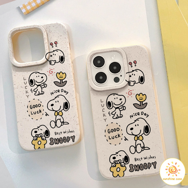 [ส่วนลด]Cute Snoopy รุ่น กันน้ำกรณีกันกระแทก TPU ไอโฟน 11 For iPhone12 13 14 15 Pro MAX X XS XR XS 6 7 8 Plus SE 2020