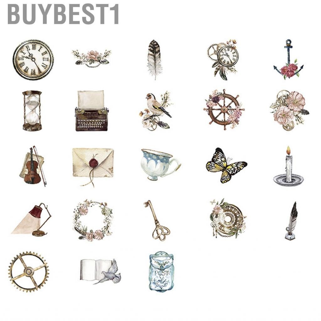 Buybest1 Scrapbooking Sticker  DIY Decor Stickers Vintage for Books