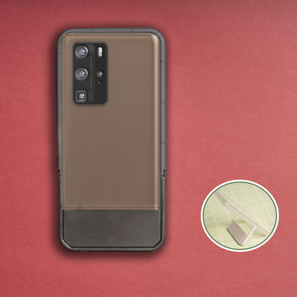 Huawei P40 Pro 5G ELS-N39 AN10 NX9 N0 AN00 TN00 ANA-AL00 NX9 LX4 Anti-Collision Borderโปร่งแสงสีดํา 