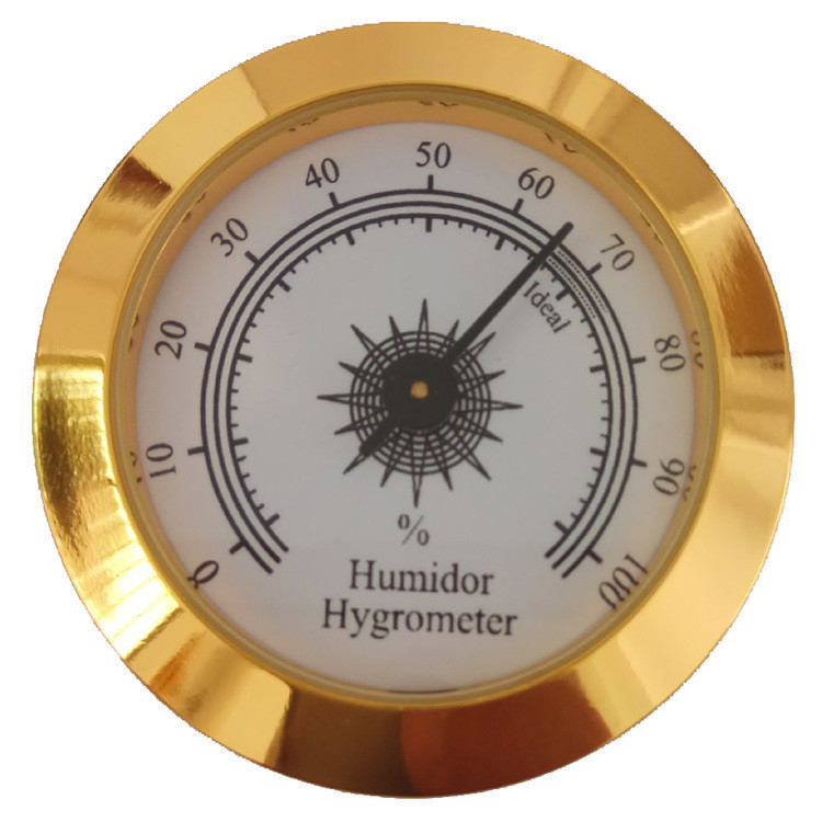 50mm Diameter Round Analog Hygrometer for Cigar Humidor Care Tools