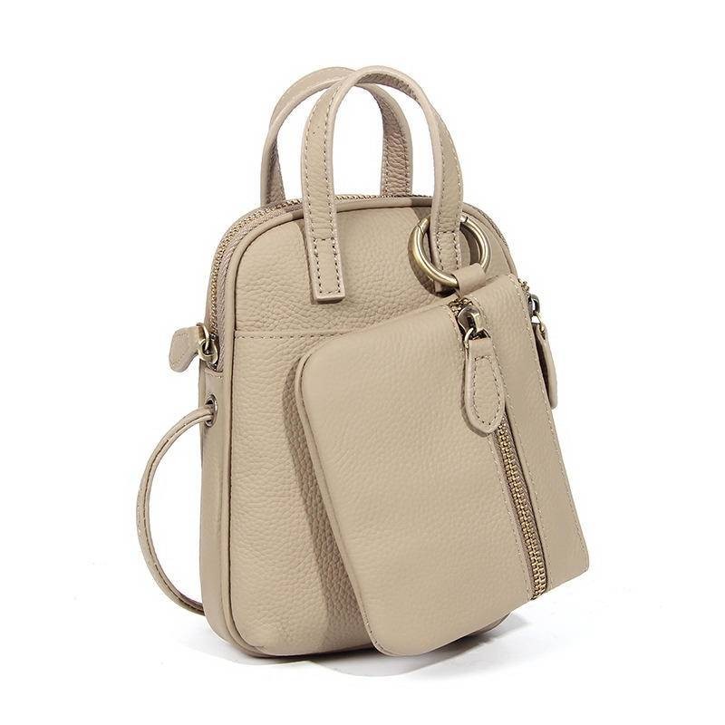 กระเป๋าใส่โทรศัพท์มือถือ หนังวัวแท้ อเนกประสงค์ แบบพกพา สไตล์ญี่ปุ่น สําหรับผู้หญิง